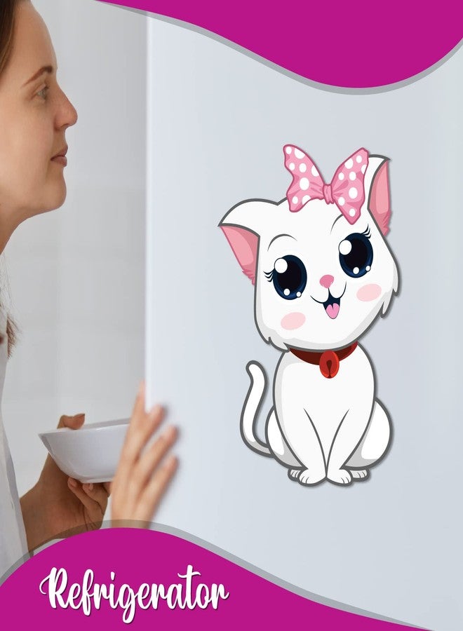 Bhai Please Kitty Cat Wooden Fridge Magnet (Pack of 1) | Animal, Jungle Forest, Cute Theme | Gift for Birthday, Return Gift - Image 4